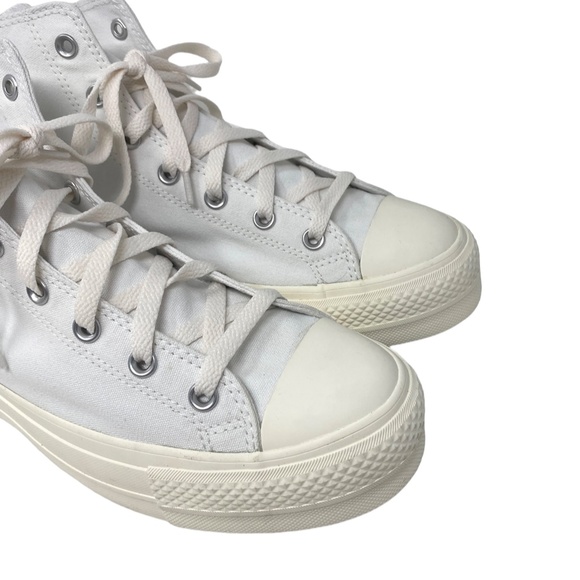 Converse Ctas Lift Platform Shoes Hi Skate Men White Canvas Custom 171209C-WWWGW - Picture 4 of 11